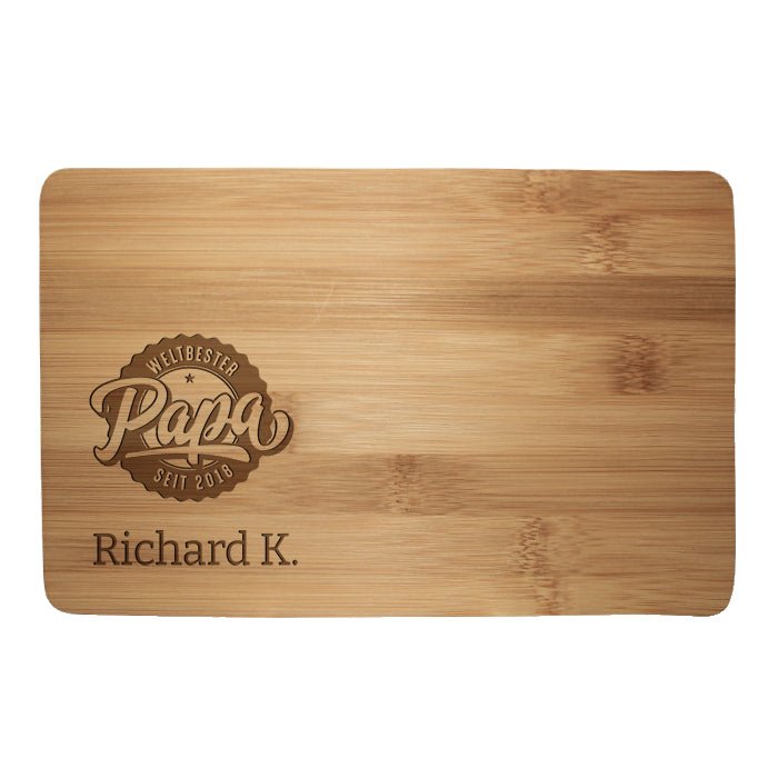 Frühstücksbrettchen Weltbester Papa M0797 - Bild 1 Frühstücksbrettchen Weltbester Papa M0797 - Bild 1