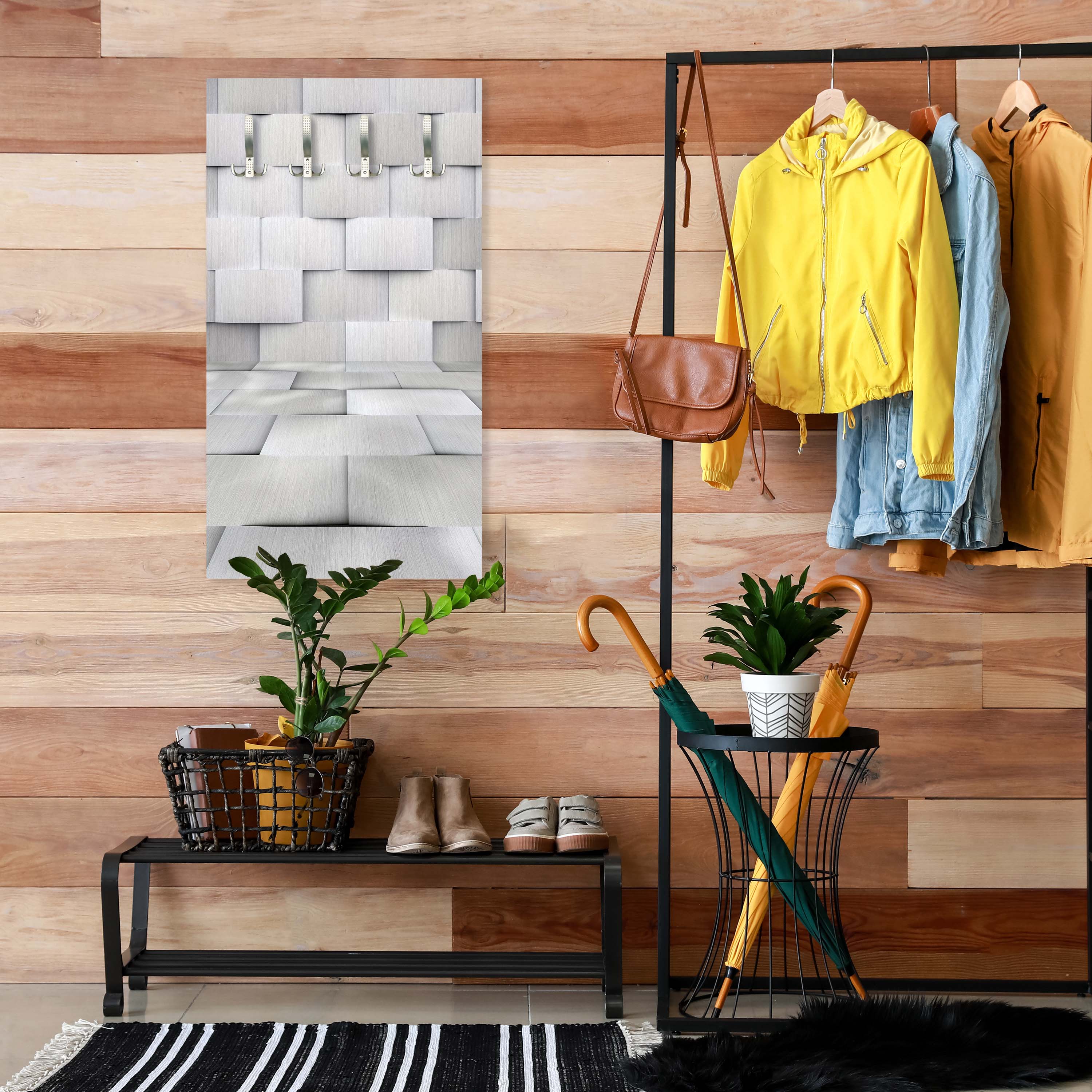 Garderobe Ein 3D-Fliesenraum M0800 entdecken - Bild 3 Garderobe Ein 3D-Fliesenraum M0800 entdecken - Bild 3