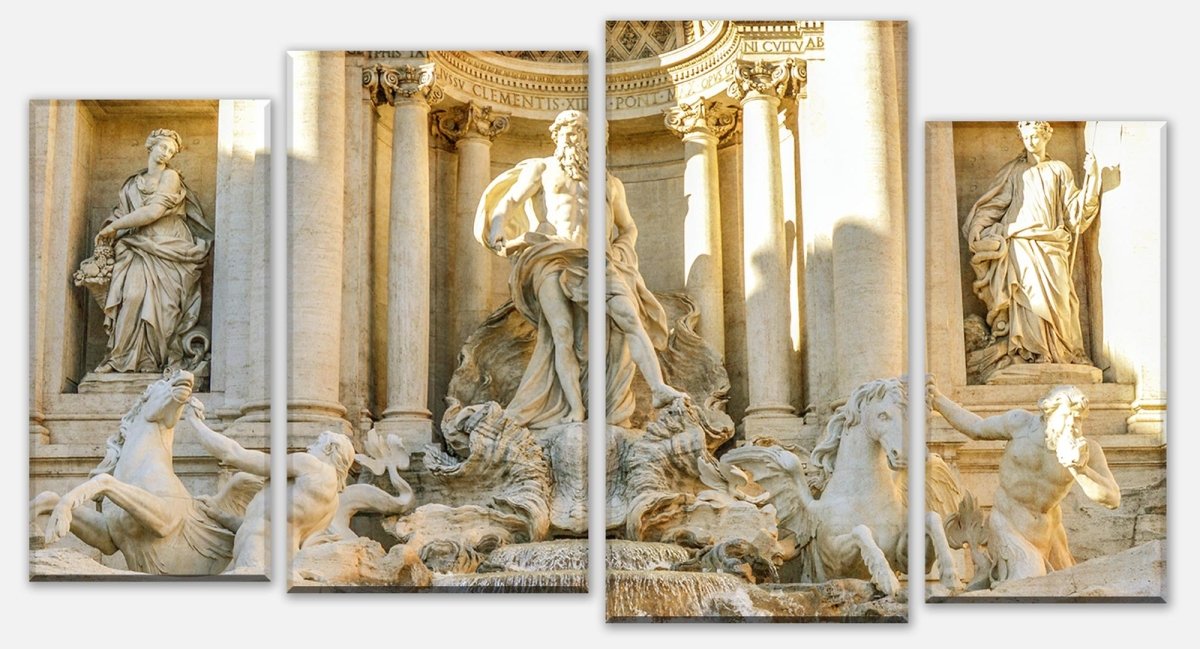 Leinwandbild Mehrteiler Trevi-Brunnen in Rom M0801 Leinwandbild Mehrteiler Trevi-Brunnen in Rom M0801