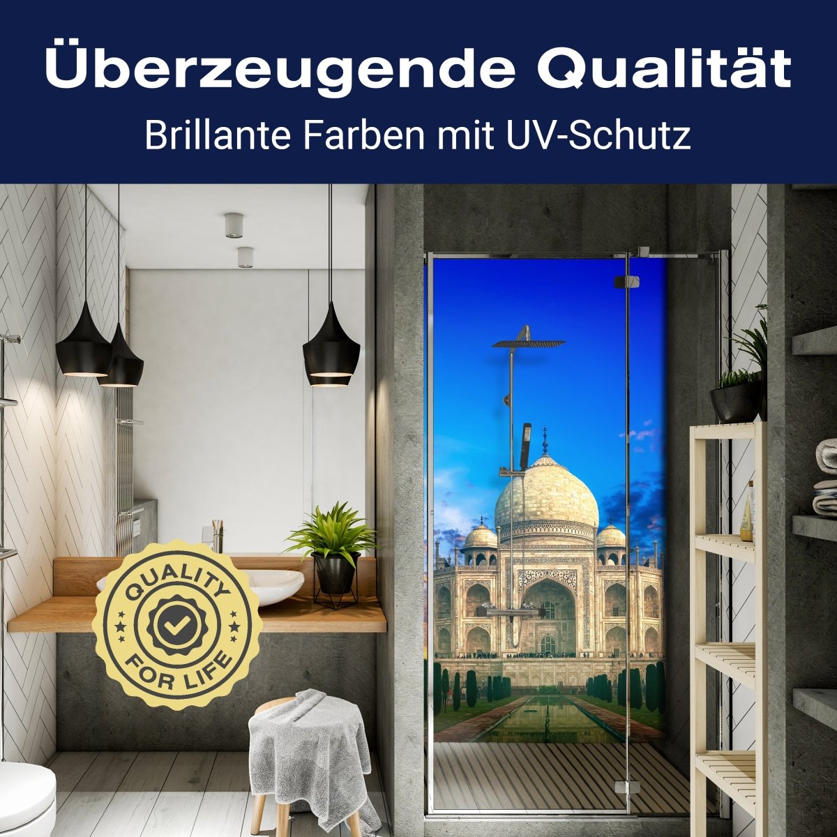 Duschwand Taj Mahal Indien Sonnenuntergang M0803 entdecken - Bild 2 Duschwand Taj Mahal Indien Sonnenuntergang M0803 entdecken - Bild 2