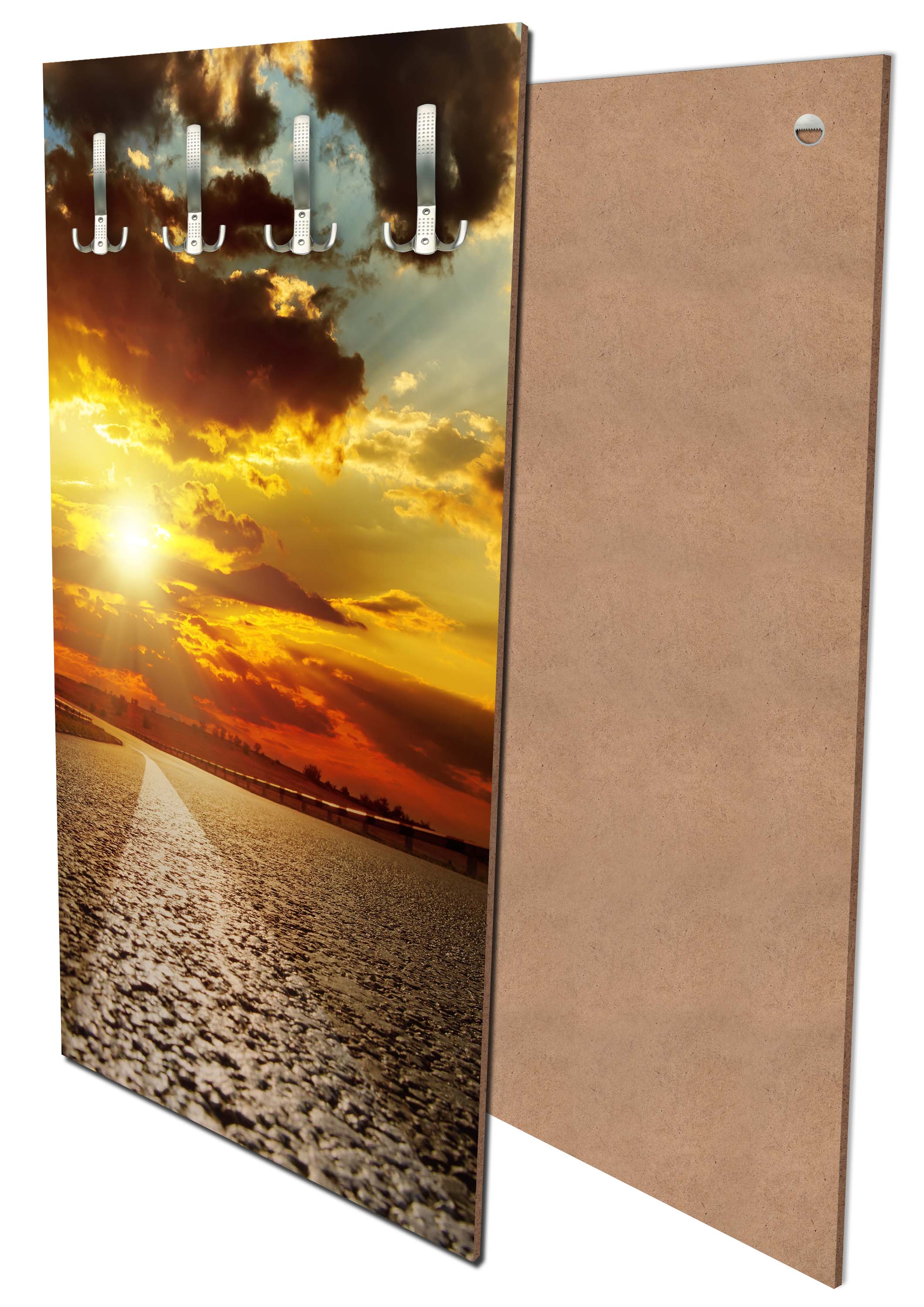 Garderobe Asphaltstraße und dramatischer Sonnenuntergang über ihm M0804 entdecken - Bild 1 Garderobe Asphaltstraße und dramatischer Sonnenuntergang über ihm M0804 entdecken - Bild 1