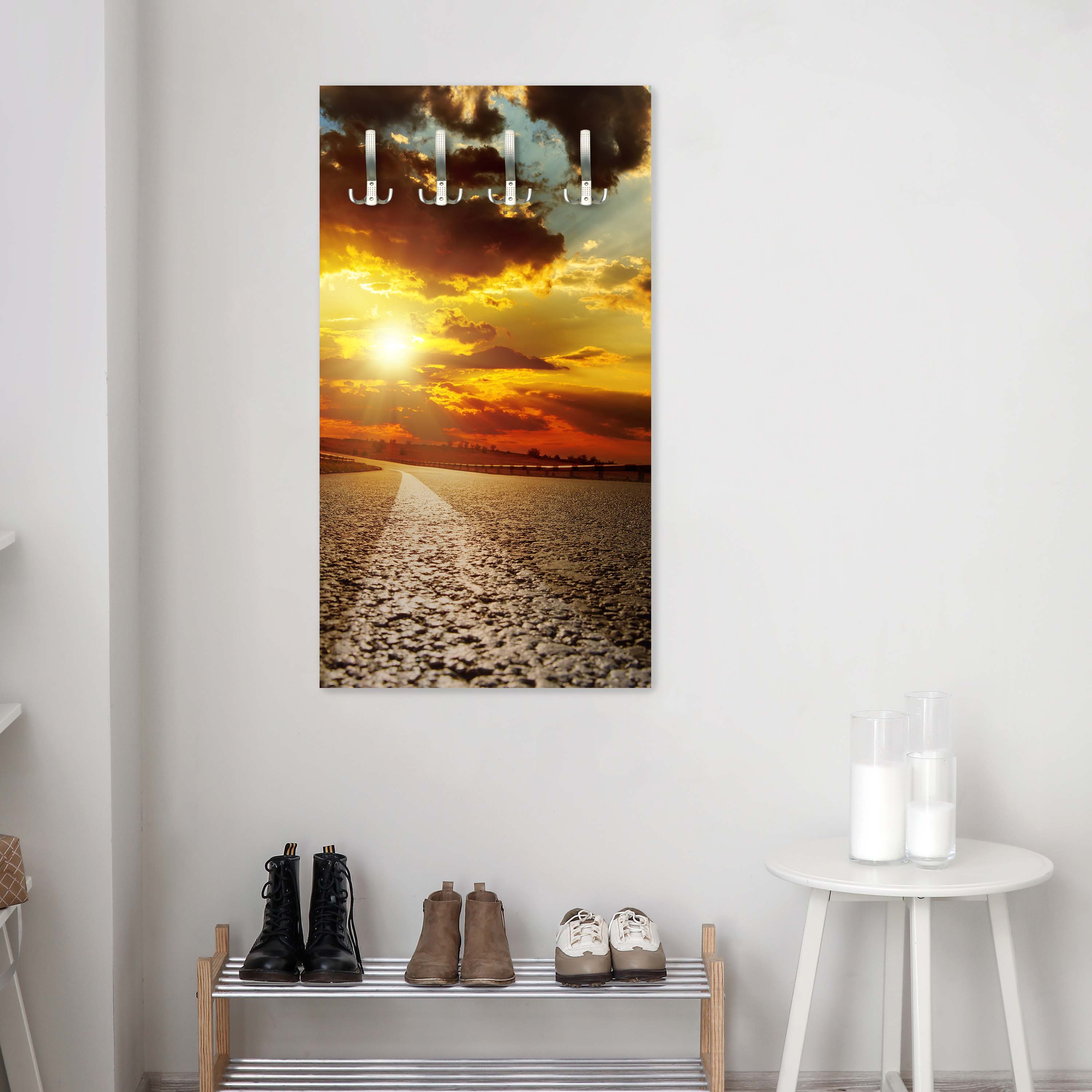 Garderobe Asphaltstraße und dramatischer Sonnenuntergang über ihm M0804 entdecken - Bild 2 Garderobe Asphaltstraße und dramatischer Sonnenuntergang über ihm M0804 entdecken - Bild 2