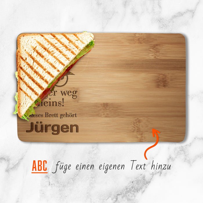 Frühstücksbrettchen Spruch Finger weg M0807 - Bild 2 Frühstücksbrettchen Spruch Finger weg M0807 - Bild 2