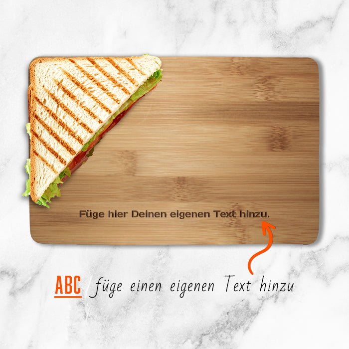 Frühstücksbrettchen mit eigenem Text M0811 - Bild 2 Frühstücksbrettchen mit eigenem Text M0811 - Bild 2