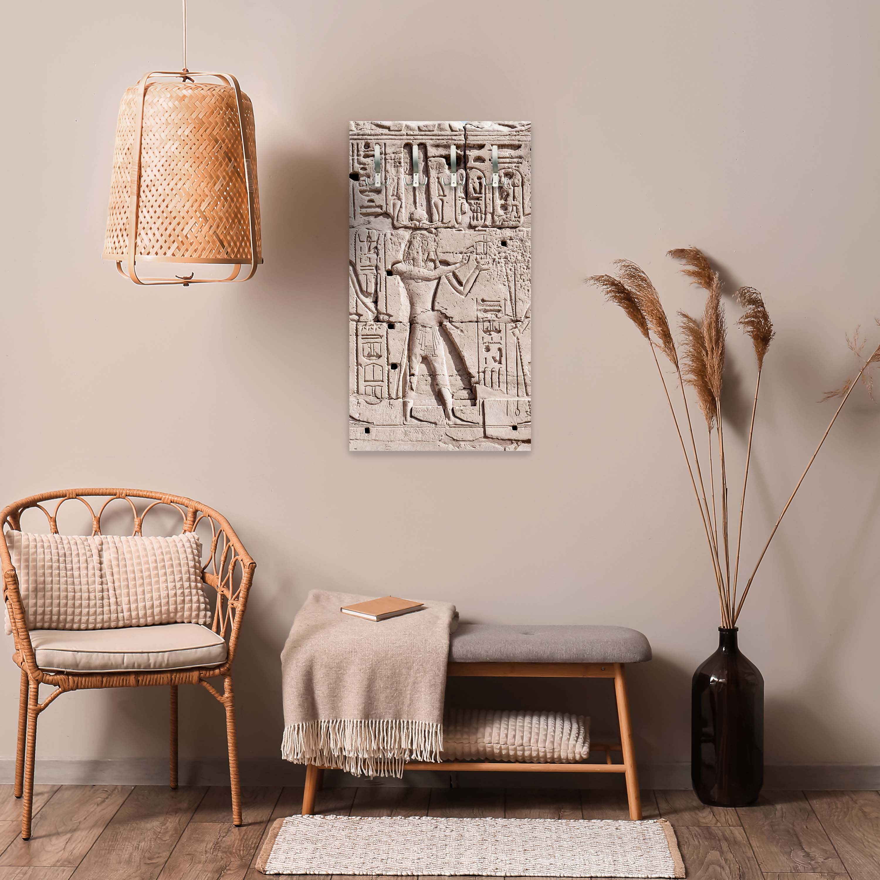 Garderobe Hieroglyphenschnitzereien an der Wand M0817 entdecken - Bild 3 Garderobe Hieroglyphenschnitzereien an der Wand M0817 entdecken - Bild 3