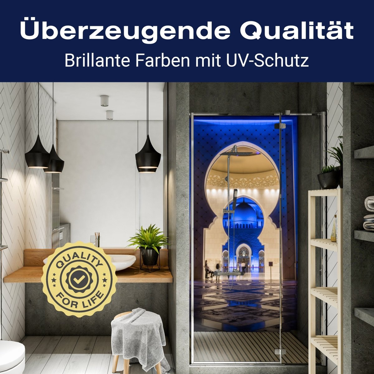 Duschwand Scheich Zayed-Moschee M0818 entdecken - Bild 2 Duschwand Scheich Zayed-Moschee M0818 entdecken - Bild 2