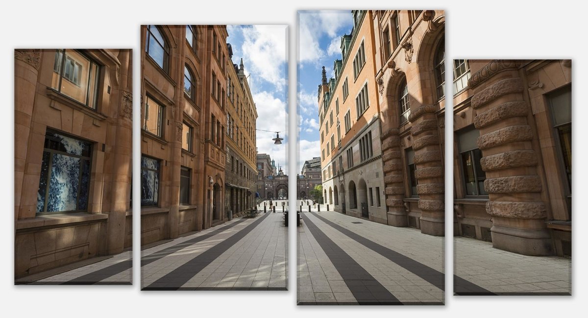 Leinwandbild Mehrteiler Altstadt, Stockholm M0820 Leinwandbild Mehrteiler Altstadt, Stockholm M0820