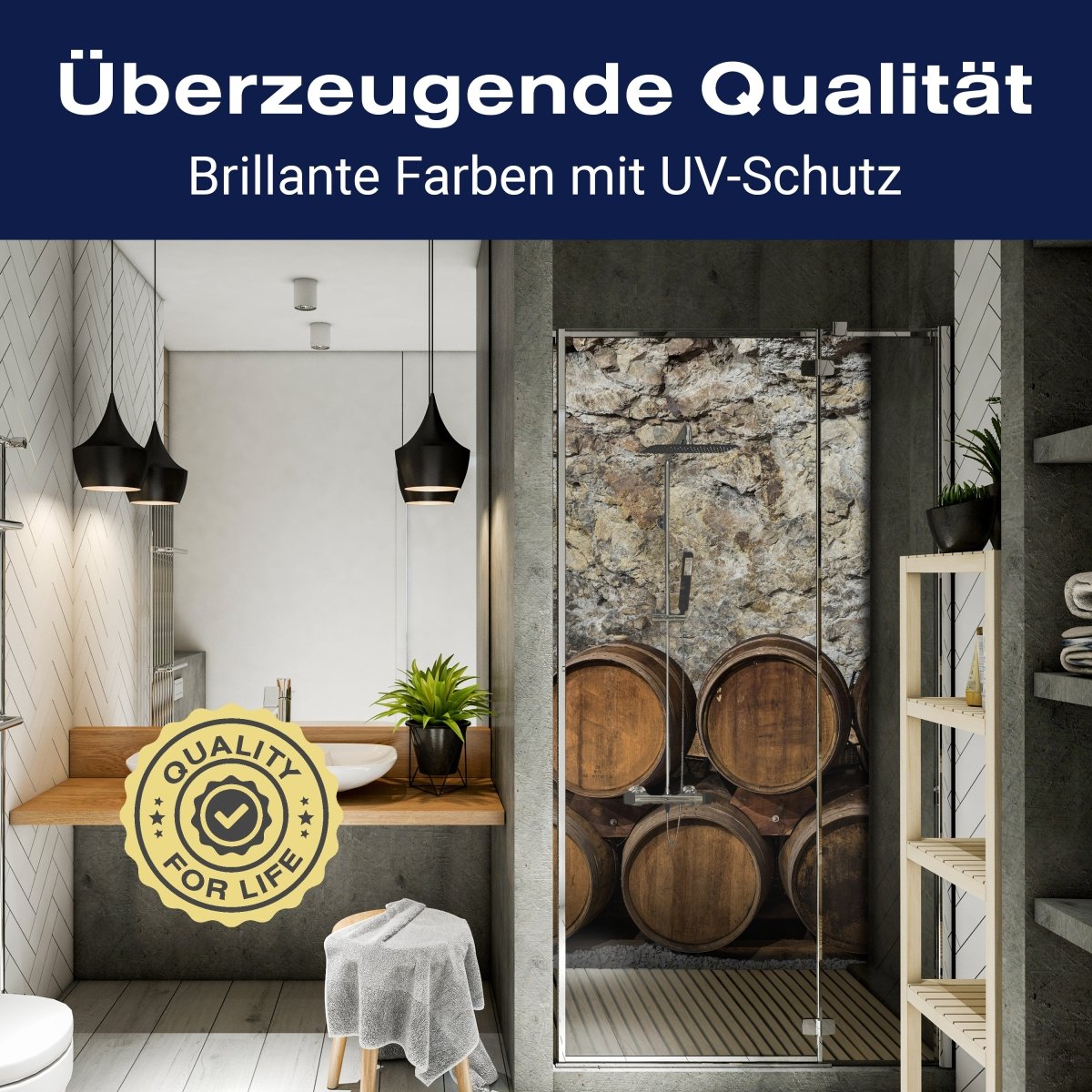 Duschwand Ein alter Weinkeller M0821 entdecken - Bild 2 Duschwand Ein alter Weinkeller M0821 entdecken - Bild 2