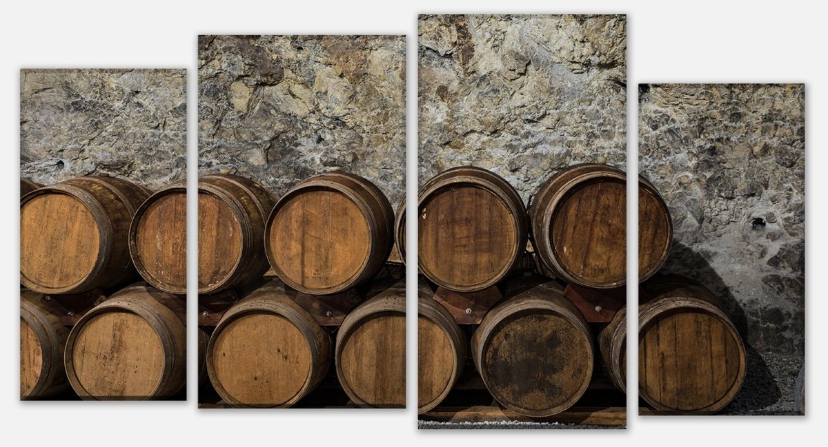 Leinwandbild Mehrteiler Ein alter Weinkeller M0821 Leinwandbild Mehrteiler Ein alter Weinkeller M0821