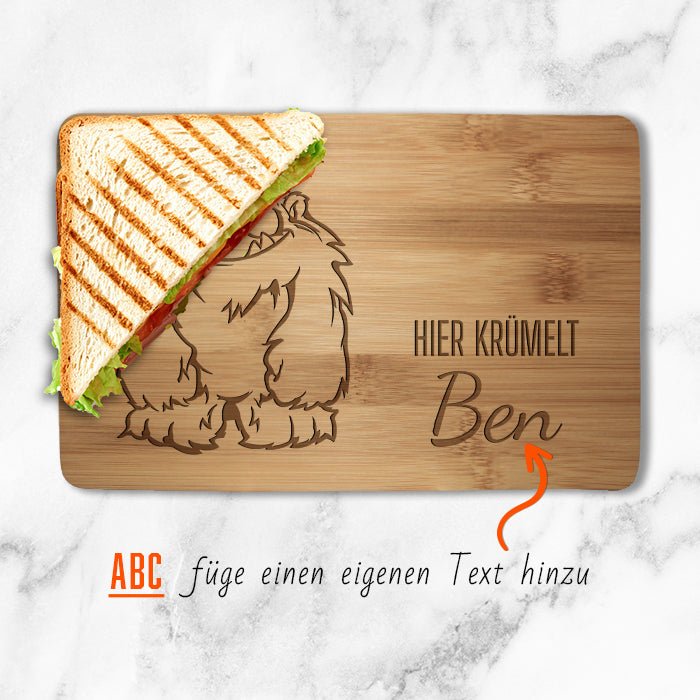 Frühstücksbrettchen Monster, hier krümelt M0825 - Bild 2 Frühstücksbrettchen Monster, hier krümelt M0825 - Bild 2