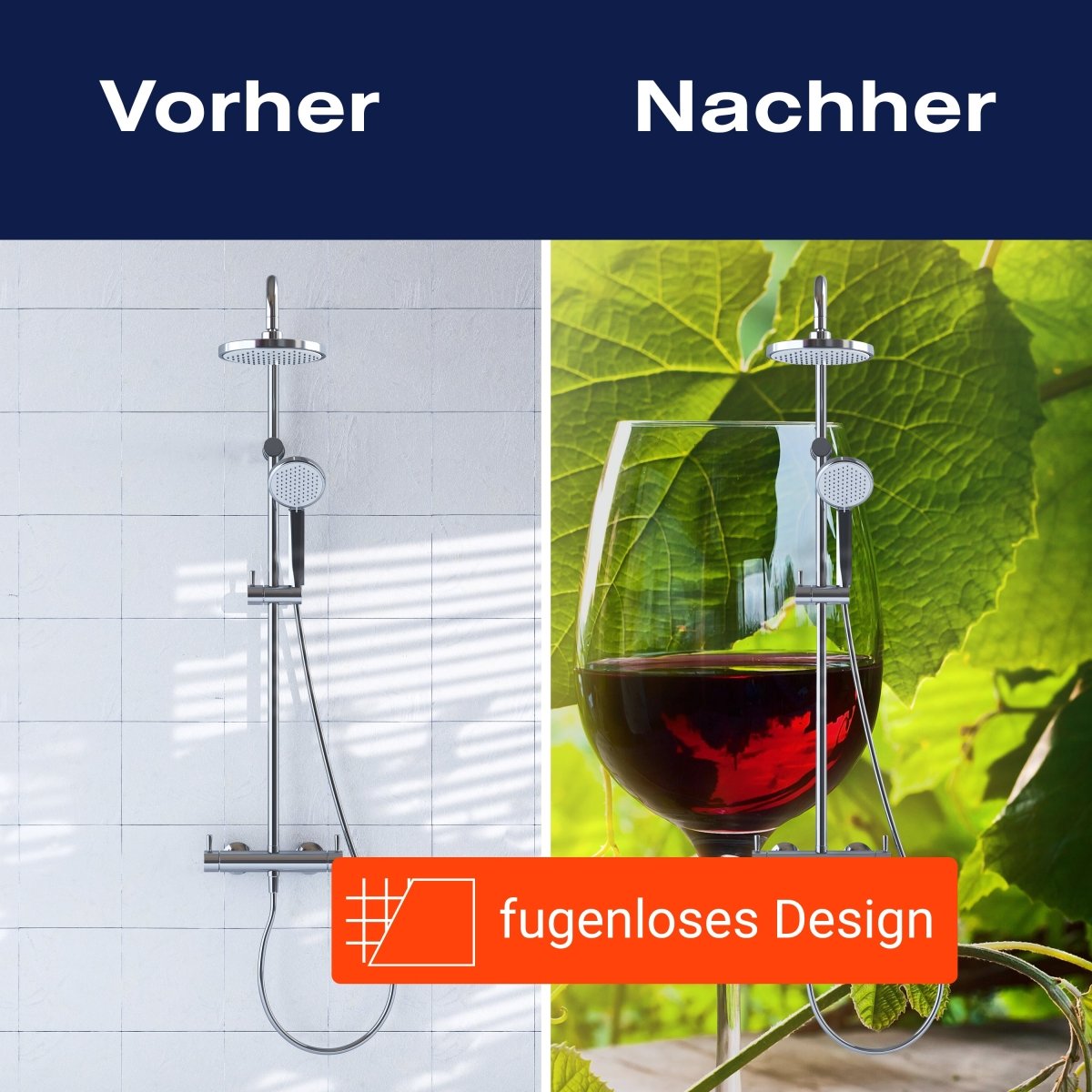 Duschwand Glas mit Rotwein im Weinberg M0830 entdecken - Bild 9 Duschwand Glas mit Rotwein im Weinberg M0830 entdecken - Bild 9