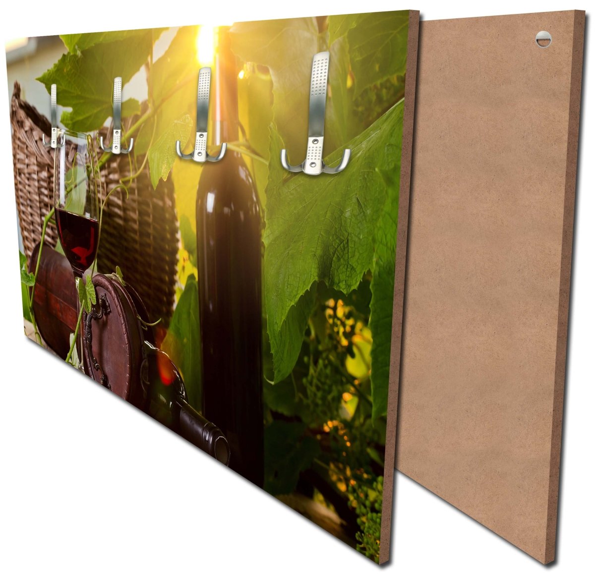 Garderobe Flasche und Glas mit Rotwein M0831 Garderobe Flasche und Glas mit Rotwein M0831