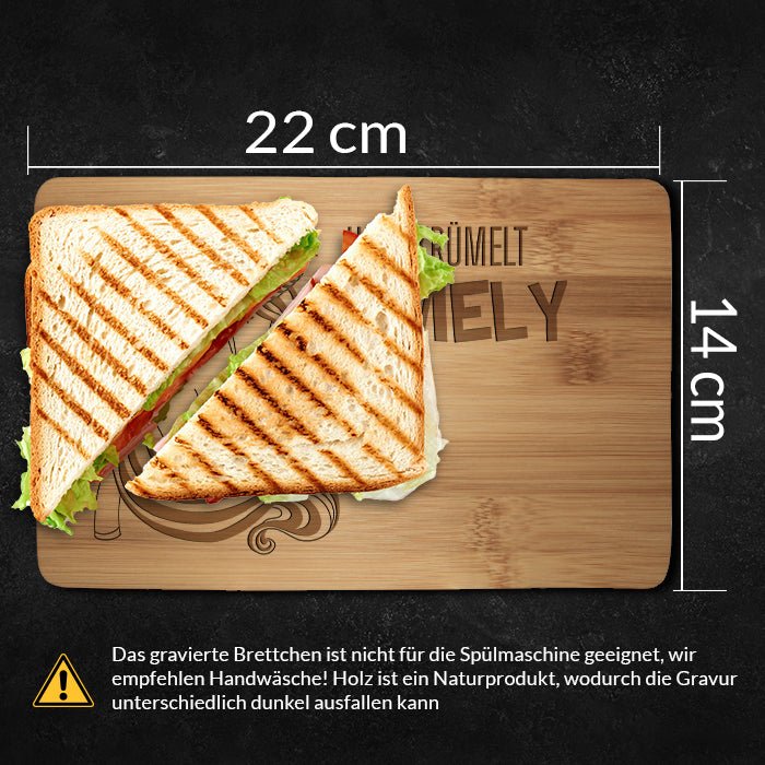 Frühstücksbrettchen Einhorn, hier krümelt M0831 - Bild 4 Frühstücksbrettchen Einhorn, hier krümelt M0831 - Bild 4