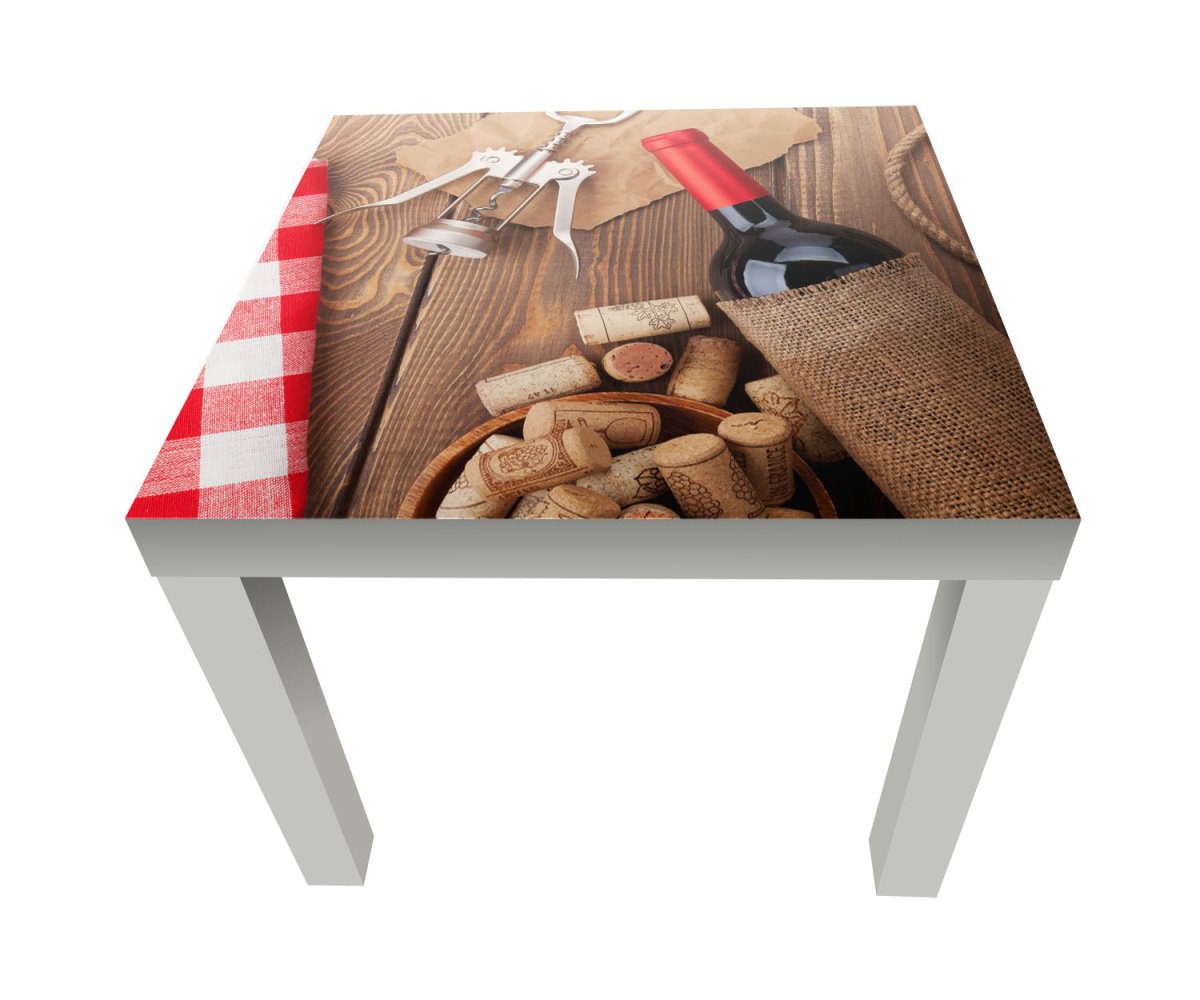 Beistelltisch Rotweinflasche, Schüssel mit Korken und Korkenzieher M0832 entdecken - Bild 1 Beistelltisch Rotweinflasche, Schüssel mit Korken und Korkenzieher M0832 entdecken - Bild 1