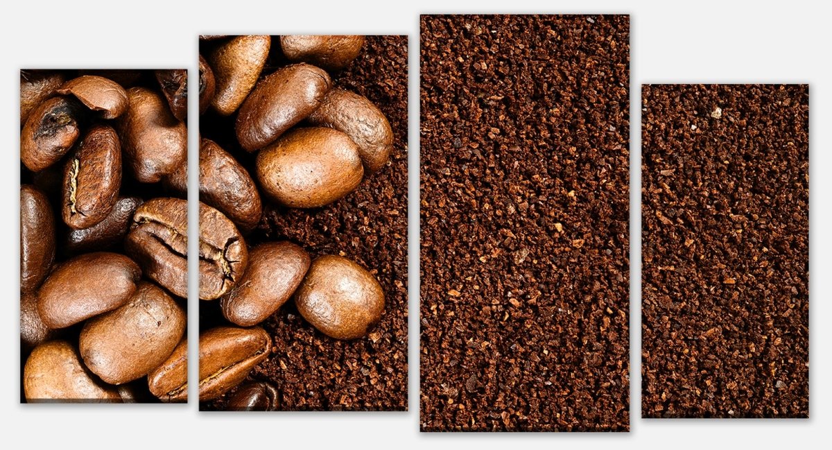 Leinwandbild Mehrteiler Geröstete Kaffeebohnen M0835 Leinwandbild Mehrteiler Geröstete Kaffeebohnen M0835