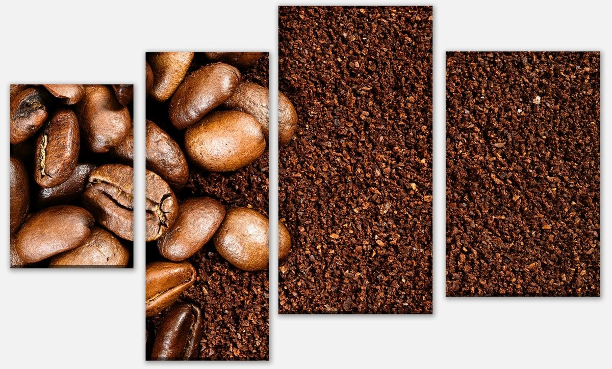 Leinwandbild Mehrteiler Geröstete Kaffeebohnen M0835 Leinwandbild Mehrteiler Geröstete Kaffeebohnen M0835