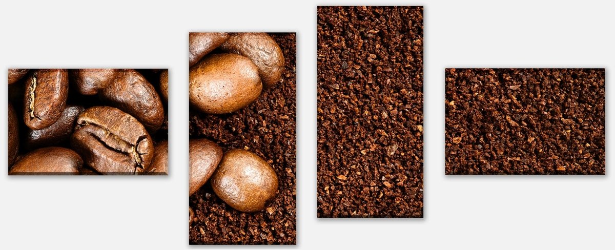 Leinwandbild Mehrteiler Geröstete Kaffeebohnen M0835 Leinwandbild Mehrteiler Geröstete Kaffeebohnen M0835