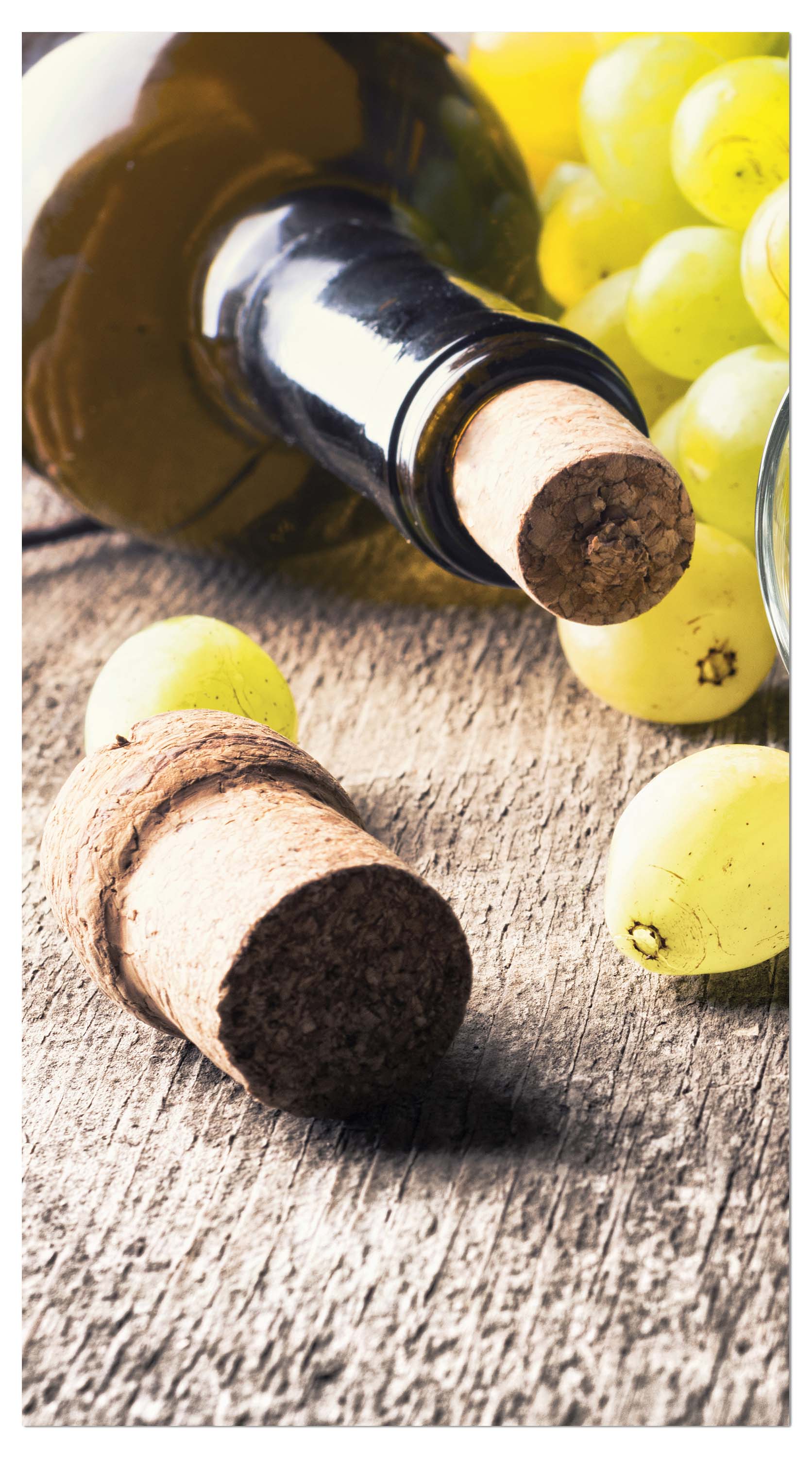 Garderobe Flasche Weißwein, Traube und Korken M0836 entdecken - Bild 4 Garderobe Flasche Weißwein, Traube und Korken M0836 entdecken - Bild 4