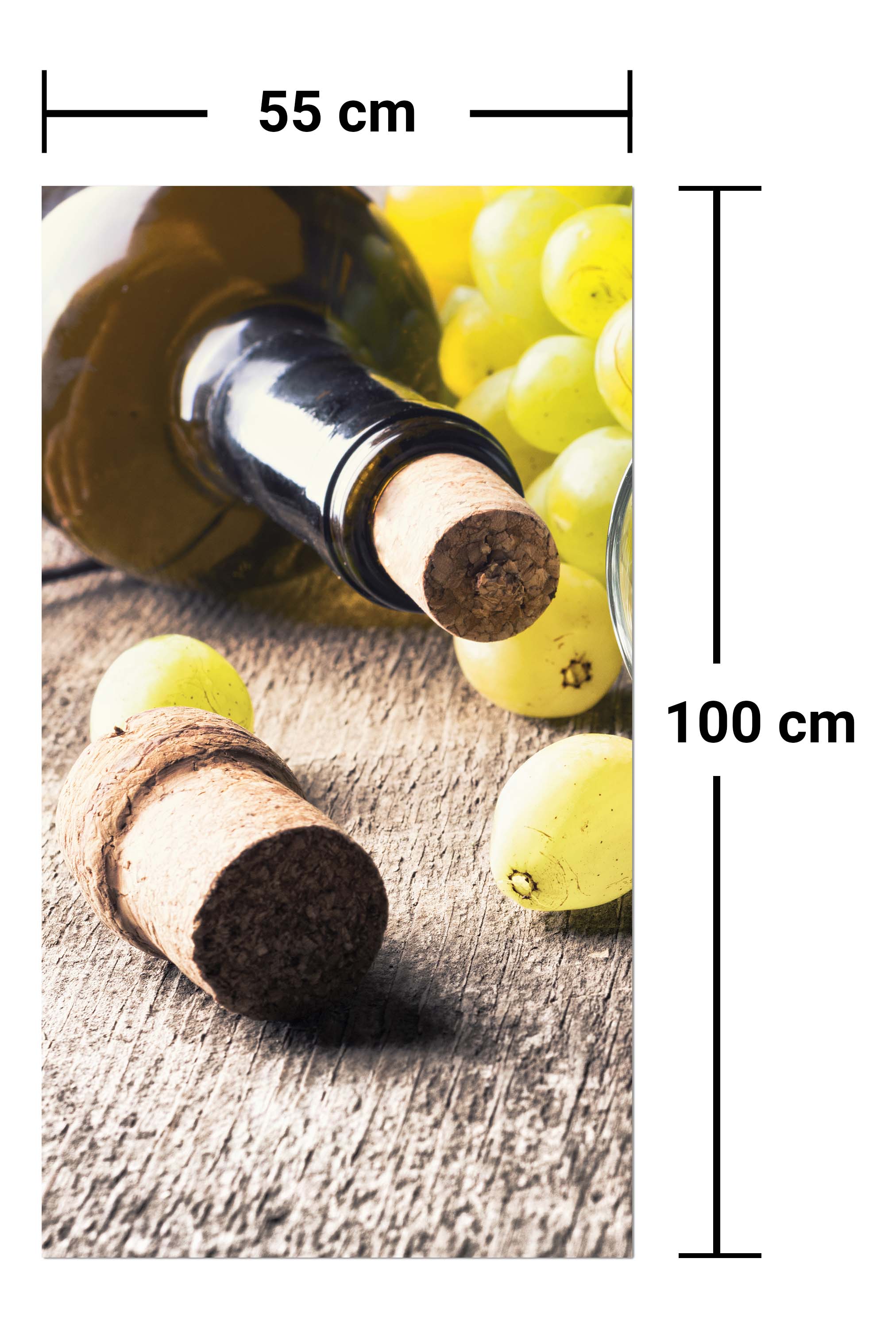 Garderobe Flasche Weißwein, Traube und Korken M0836 entdecken - Bild 7 Garderobe Flasche Weißwein, Traube und Korken M0836 entdecken - Bild 7