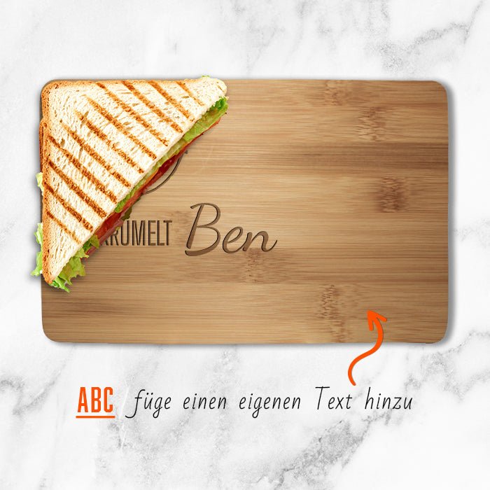 Frühstücksbrettchen Fuchs, hier krümelt M0836 - Bild 2 Frühstücksbrettchen Fuchs, hier krümelt M0836 - Bild 2