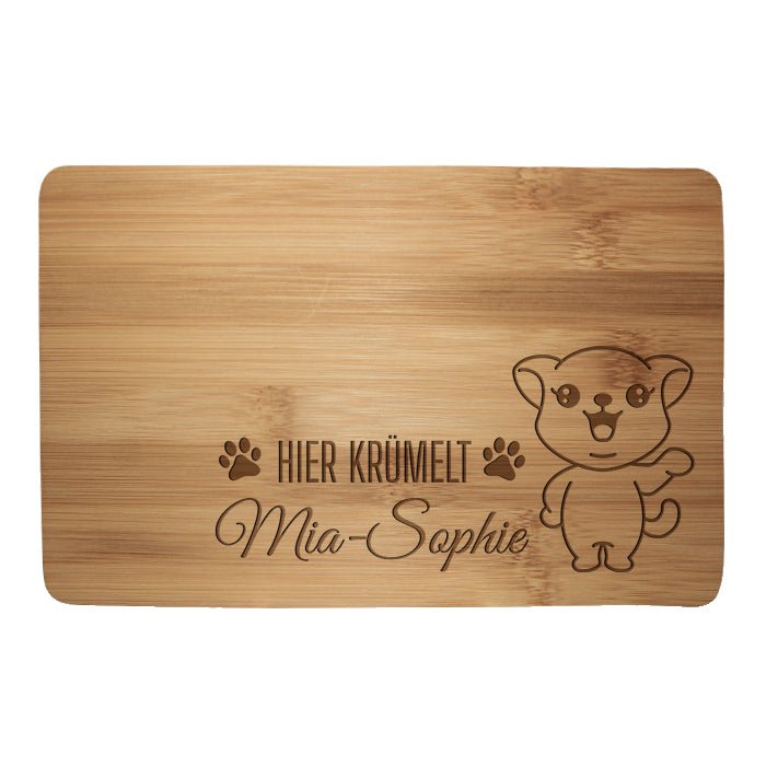 Frühstücksbrettchen Katze, hier krümelt M0839 - Bild 1 Frühstücksbrettchen Katze, hier krümelt M0839 - Bild 1