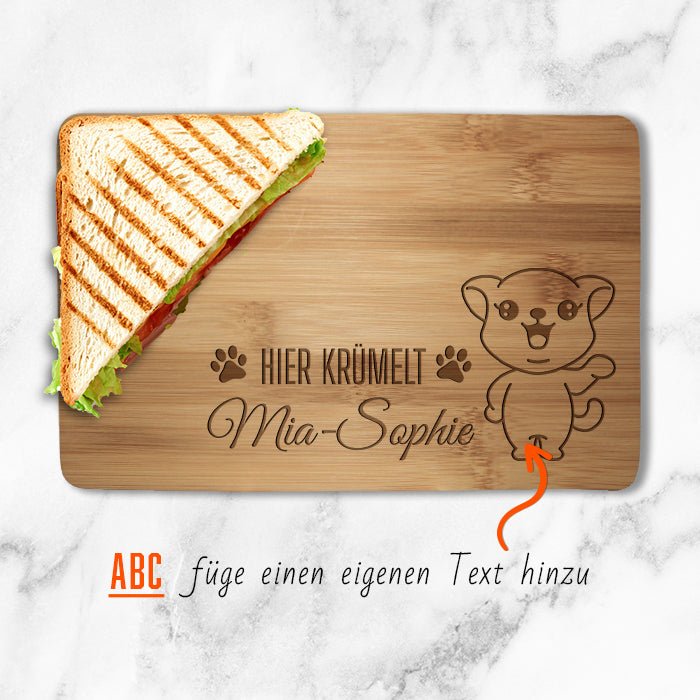 Frühstücksbrettchen Katze, hier krümelt M0839 - Bild 2 Frühstücksbrettchen Katze, hier krümelt M0839 - Bild 2