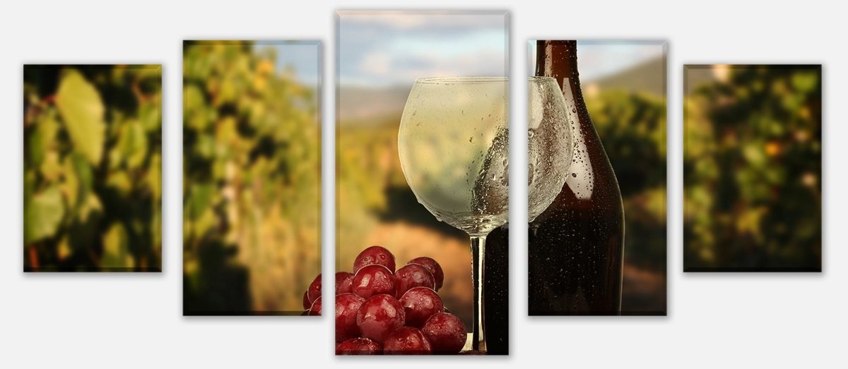 Leinwandbild Mehrteiler Ein Glas Wein M0840 entdecken - Bild 1 Leinwandbild Mehrteiler Ein Glas Wein M0840 entdecken - Bild 1