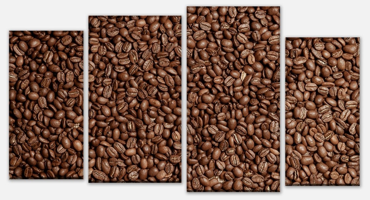 Leinwandbild Mehrteiler Braune Kaffeebohne geröstet M0843 Leinwandbild Mehrteiler Braune Kaffeebohne geröstet M0843