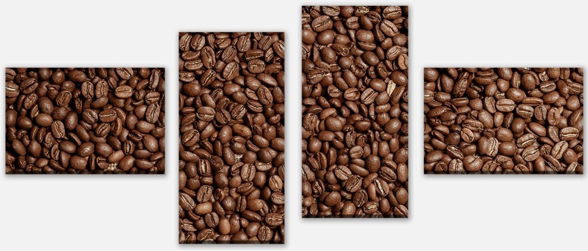 Leinwandbild Mehrteiler Braune Kaffeebohne geröstet M0843 Leinwandbild Mehrteiler Braune Kaffeebohne geröstet M0843
