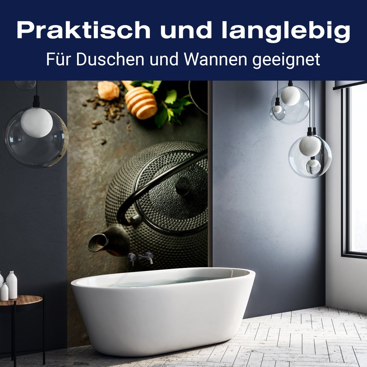 Duschwand Rustikale Teekanne mit Ingwer und Minze M0846 entdecken - Bild 3 Duschwand Rustikale Teekanne mit Ingwer und Minze M0846 entdecken - Bild 3