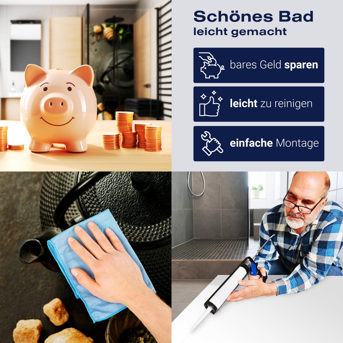 Duschwand Rustikale Teekanne mit Ingwer und Minze M0846 entdecken - Bild 7 Duschwand Rustikale Teekanne mit Ingwer und Minze M0846 entdecken - Bild 7