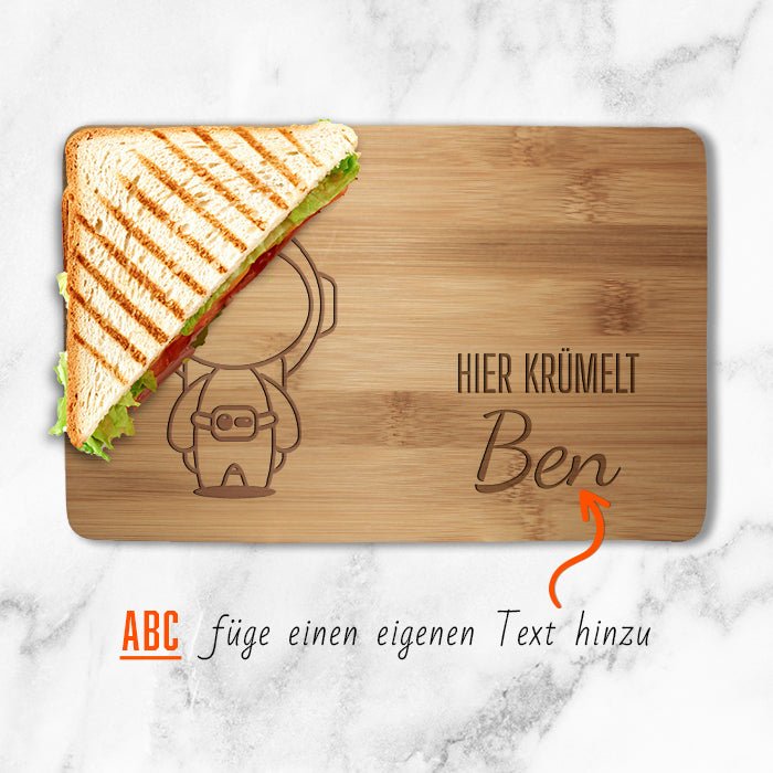 Frühstücksbrettchen Astronaut, hier krümelt M0846 - Bild 2 Frühstücksbrettchen Astronaut, hier krümelt M0846 - Bild 2