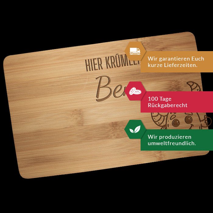 Frühstücksbrettchen Monster, hier krümelt M0852 - Bild 3 Frühstücksbrettchen Monster, hier krümelt M0852 - Bild 3