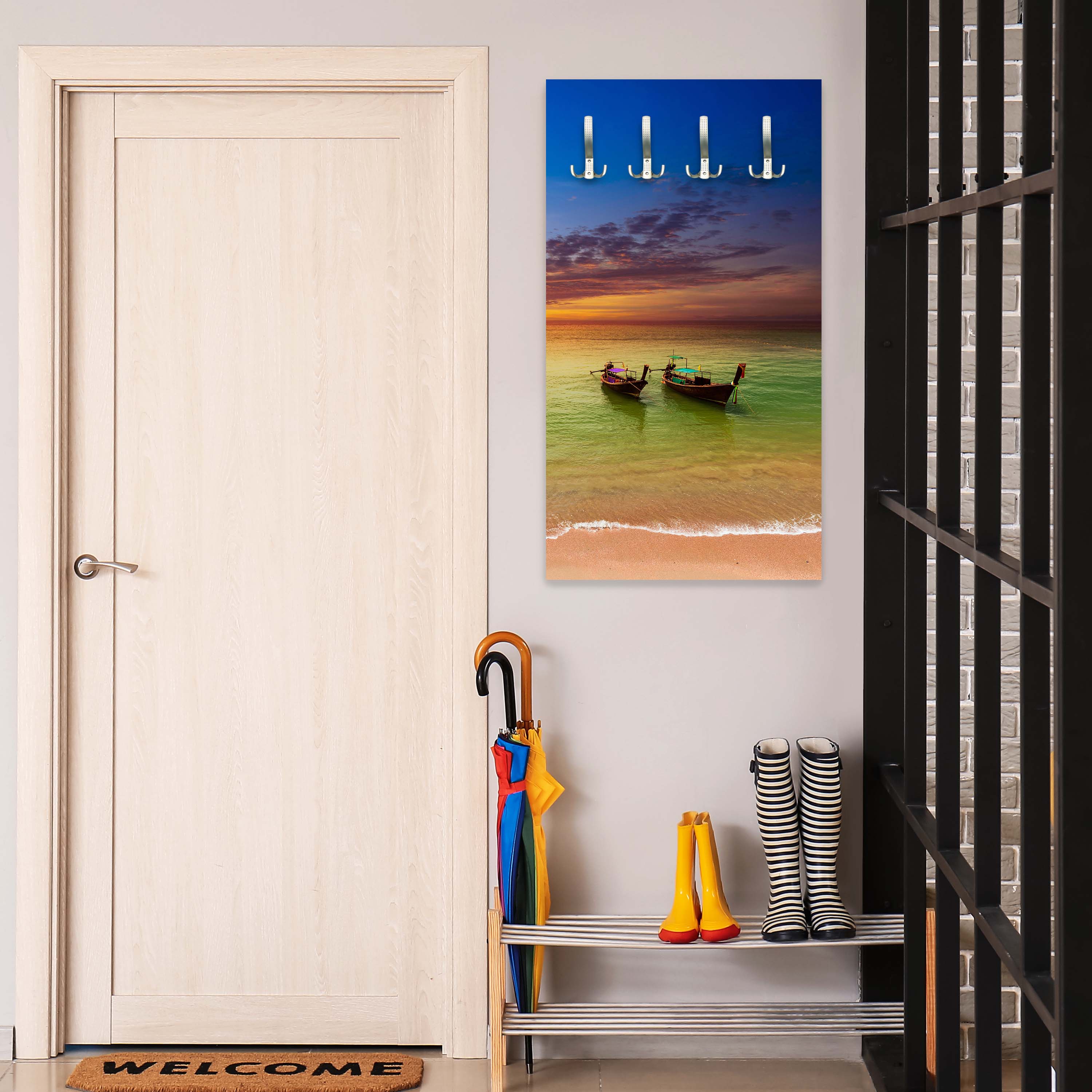 Garderobe Boote in einer Seenlandschaft M0853 entdecken - Bild 5 Garderobe Boote in einer Seenlandschaft M0853 entdecken - Bild 5