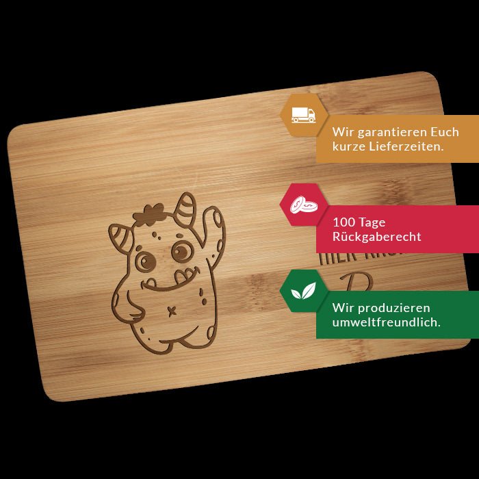 Frühstücksbrettchen Monster, hier krümelt M0854 - Bild 3 Frühstücksbrettchen Monster, hier krümelt M0854 - Bild 3