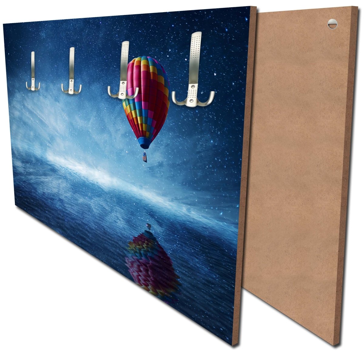 Garderobe Heißluftballon fliegt über ein dunkelblaues Meer M0857 Garderobe Heißluftballon fliegt über ein dunkelblaues Meer M0857