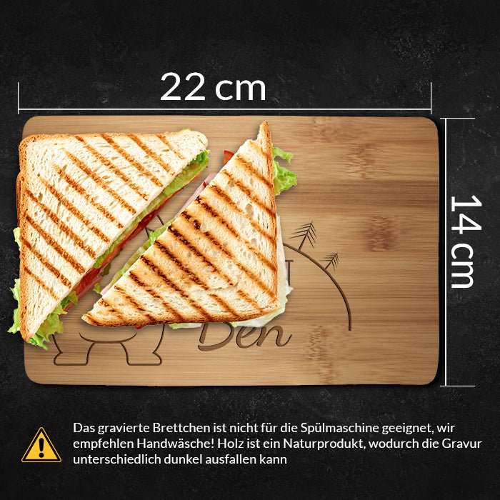 Frühstücksbrettchen Bär, hier krümelt M0858 - Bild 4 Frühstücksbrettchen Bär, hier krümelt M0858 - Bild 4