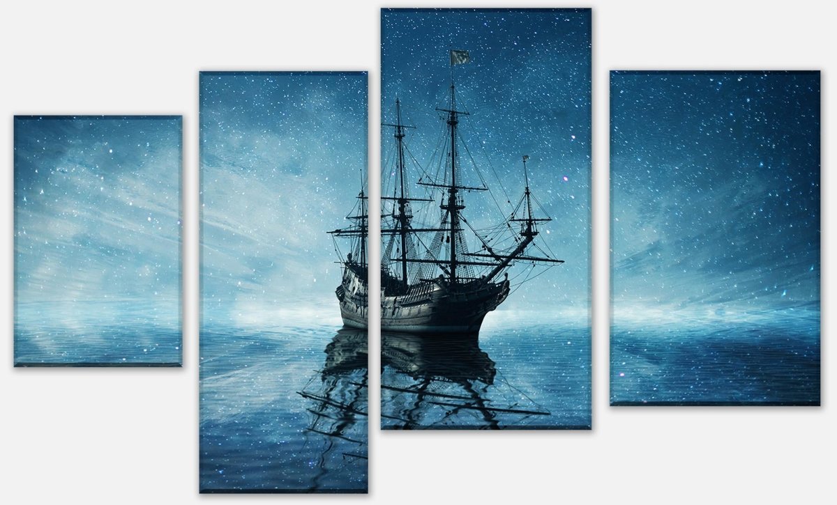 Leinwandbild Mehrteiler Geisterpiratenschiff M0858 Leinwandbild Mehrteiler Geisterpiratenschiff M0858
