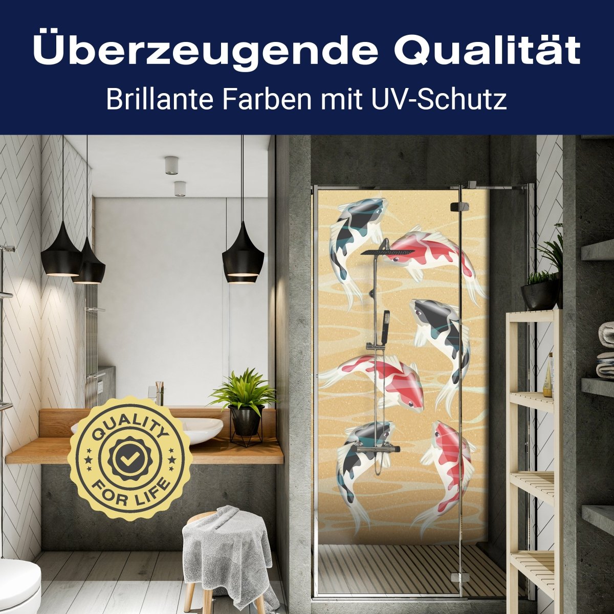 Duschwand japanische koi fische M0860 entdecken - Bild 2 Duschwand japanische koi fische M0860 entdecken - Bild 2