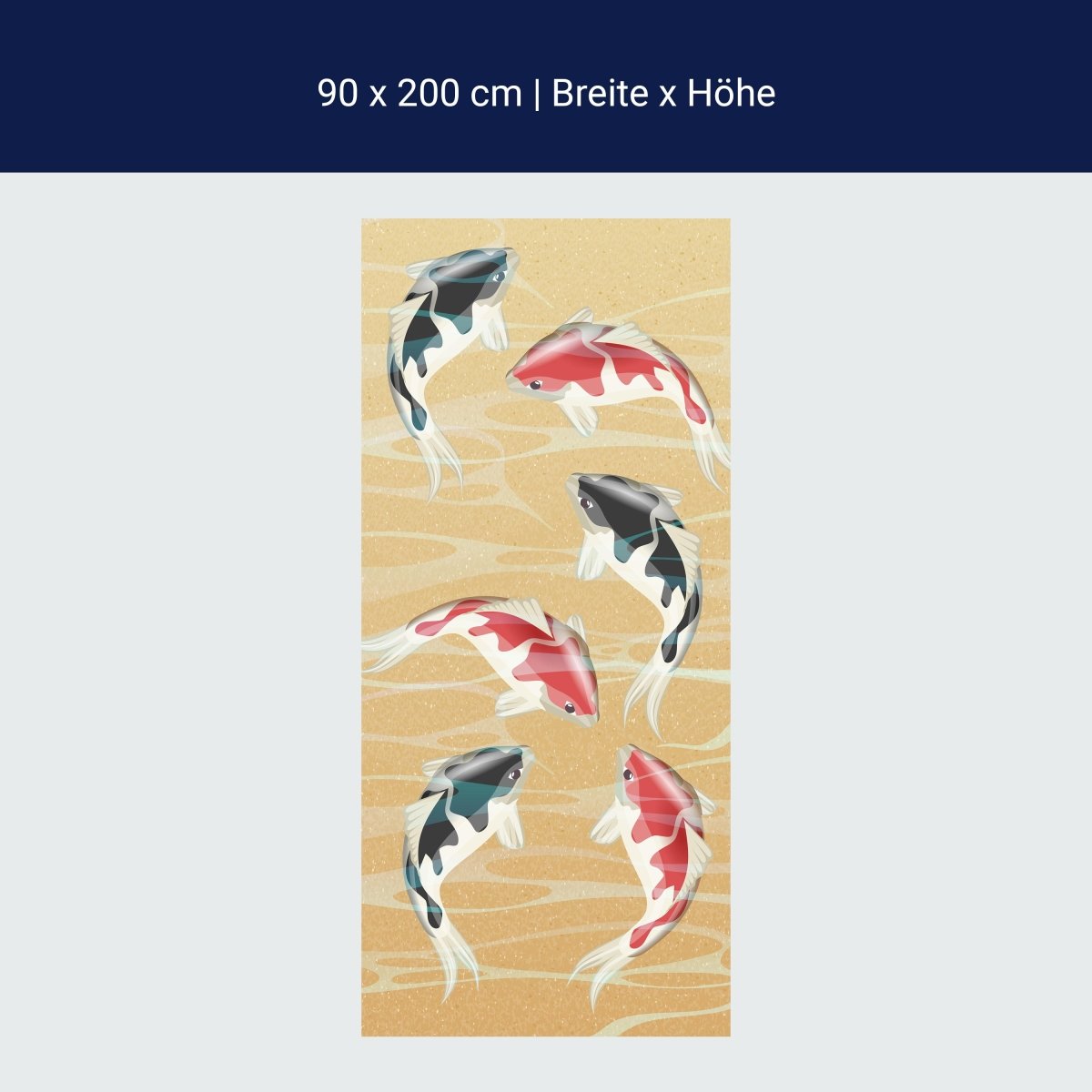 Duschwand japanische koi fische M0860 Duschwand japanische koi fische M0860