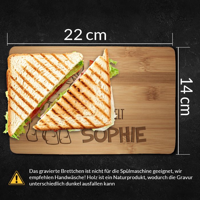 Frühstücksbrettchen Pony, hier krümelt M0860 - Bild 4 Frühstücksbrettchen Pony, hier krümelt M0860 - Bild 4