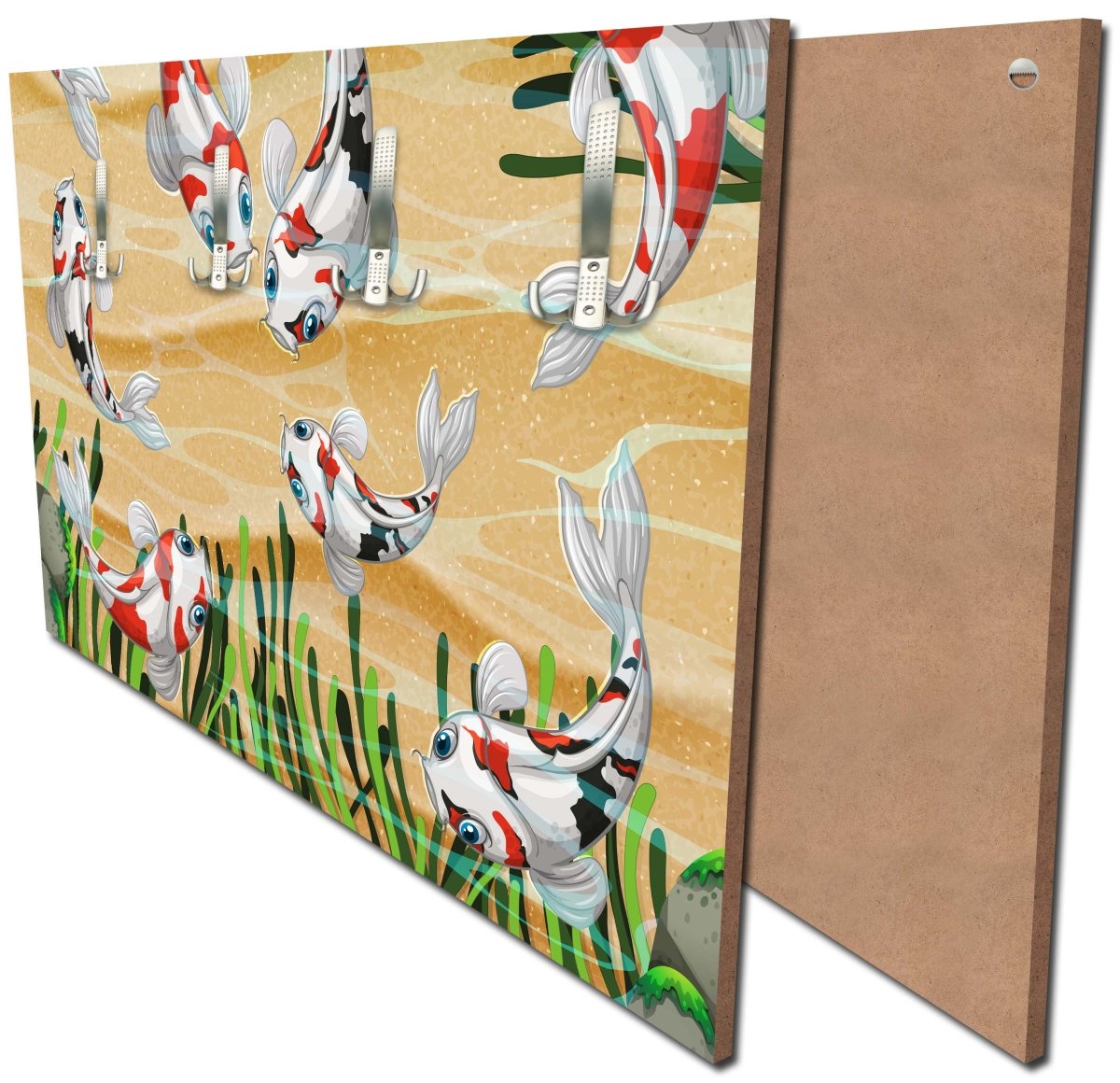 Garderobe Koi Fische in einem Teich M0861 Garderobe Koi Fische in einem Teich M0861