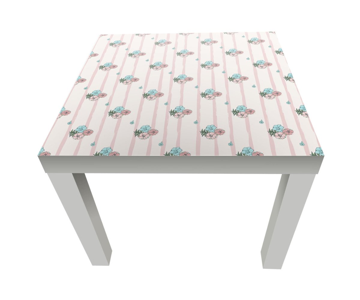 Beistelltisch Exotische rosa und blaue Blumen M0864 entdecken - Bild 1 Beistelltisch Exotische rosa und blaue Blumen M0864 entdecken - Bild 1