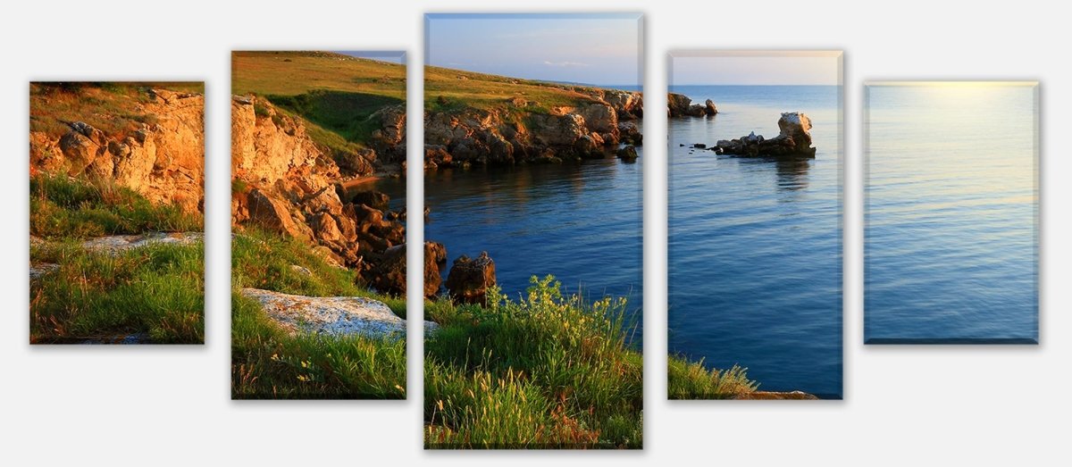 Leinwandbild Mehrteiler Strand bei Sonnenuntergang M0875 entdecken - Bild 1 Leinwandbild Mehrteiler Strand bei Sonnenuntergang M0875 entdecken - Bild 1