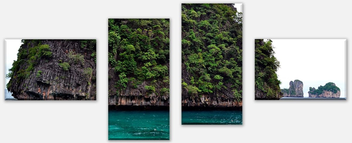 Leinwandbild Mehrteiler Atoll auf Phi Phi Inseln M0878 Leinwandbild Mehrteiler Atoll auf Phi Phi Inseln M0878