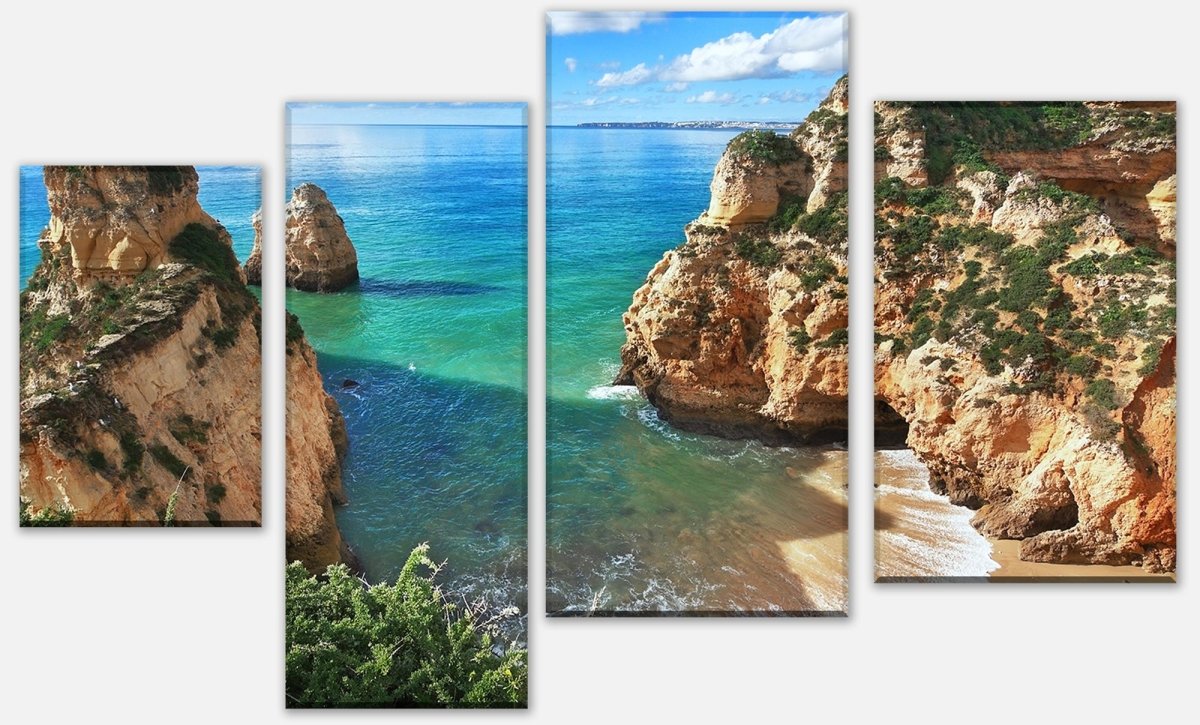 Leinwandbild Mehrteiler Schöne Aussicht auf die Küste von Portugal M0882 Leinwandbild Mehrteiler Schöne Aussicht auf die Küste von Portugal M0882