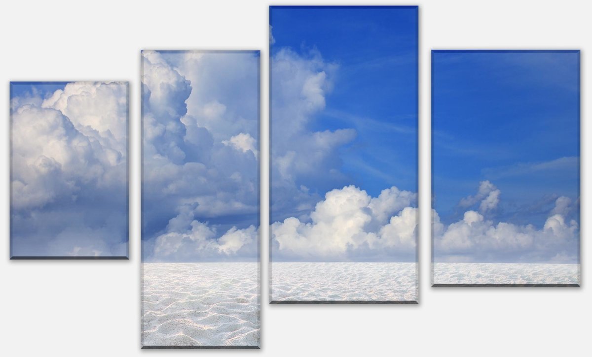 Leinwandbild Mehrteiler Sand Landschaft mit einem blauen Himmel M0891 Leinwandbild Mehrteiler Sand Landschaft mit einem blauen Himmel M0891