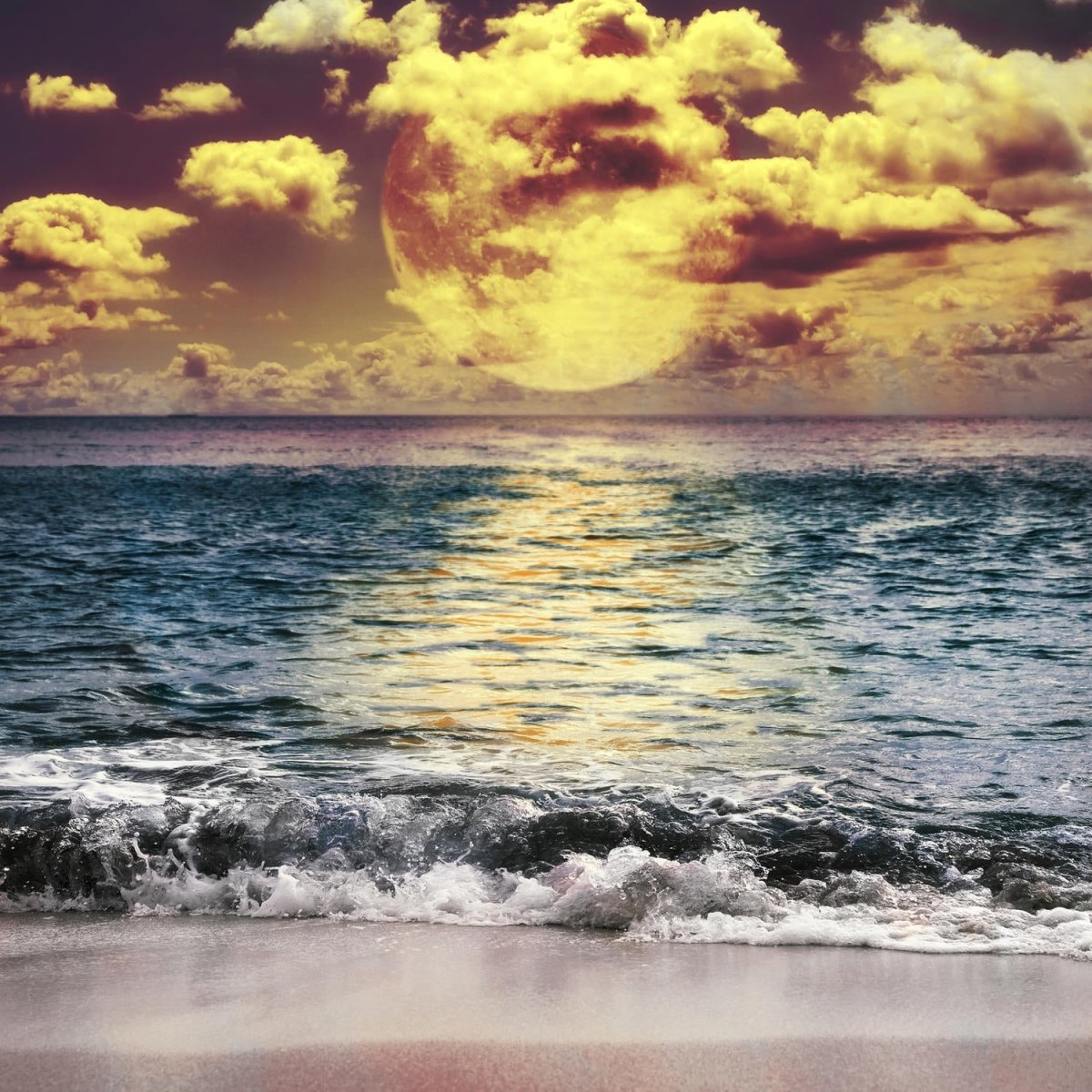 Beistelltisch Vollmond über dem Ozean M0906 entdecken - Bild 2 Beistelltisch Vollmond über dem Ozean M0906 entdecken - Bild 2