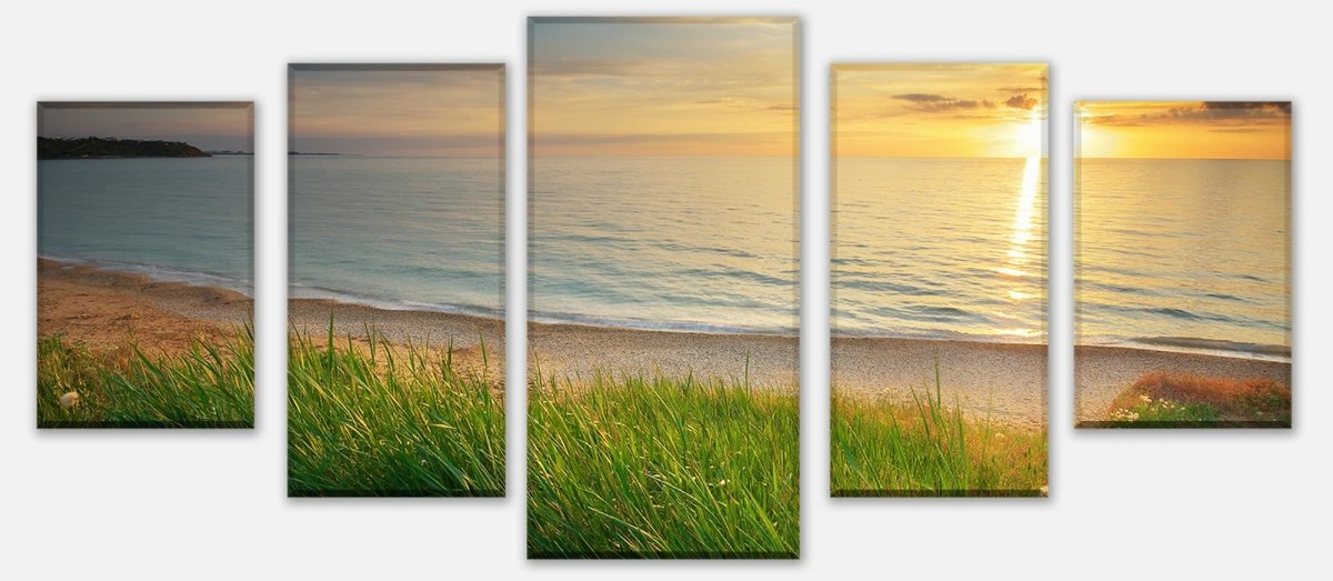 Leinwandbild Mehrteiler Sonnenuntergang an der Küste M0913 entdecken - Bild 1 Leinwandbild Mehrteiler Sonnenuntergang an der Küste M0913 entdecken - Bild 1