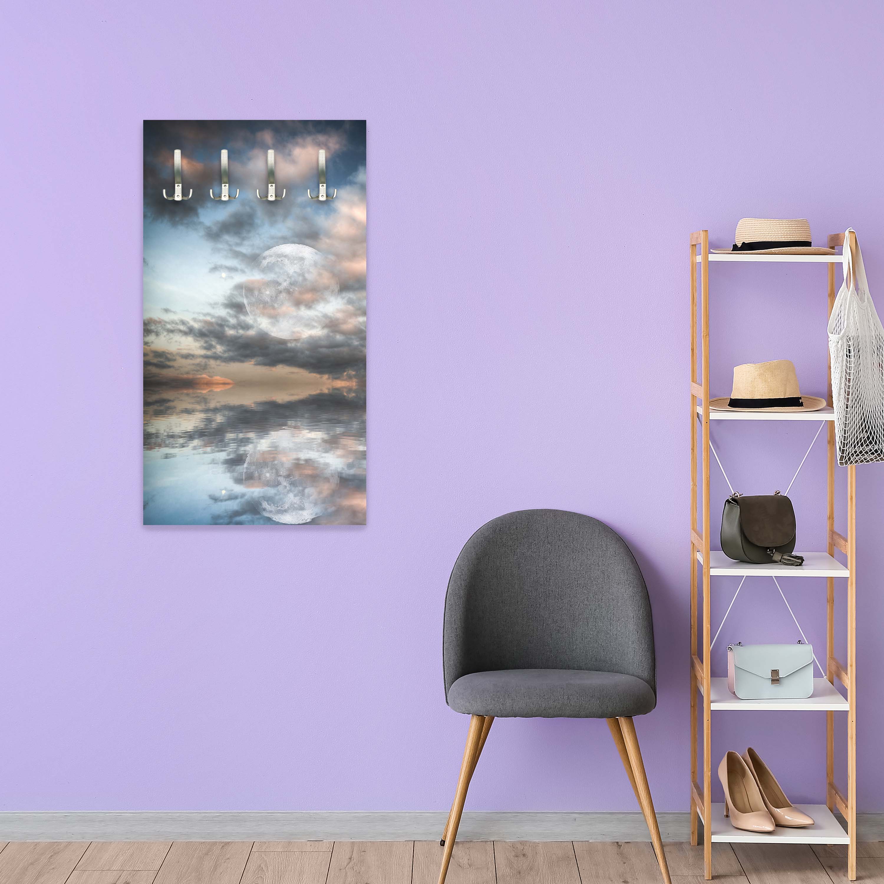 Garderobe Großer Mond scheint über dem Meer M0926 entdecken - Bild 3 Garderobe Großer Mond scheint über dem Meer M0926 entdecken - Bild 3